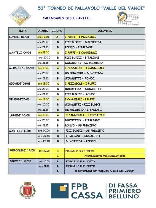 CALENDARIO