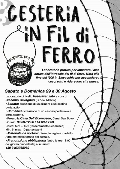 CESTERIA IN FIL DI FERRO