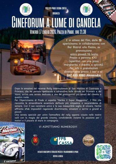 CINEFORUM A LUME DI CANDELA