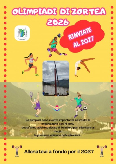 OLIMPIADI DI ZORTEA  - rinviate al 2027!