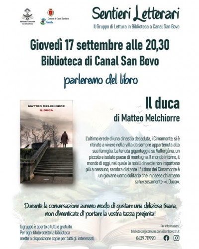 PRESENTAZIONE DEL LIBRO "IL DUCA" di Matteo Melchiorre